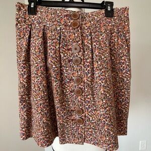 Elevenses Anthropologie aerial confetti size 6  multi color skirt